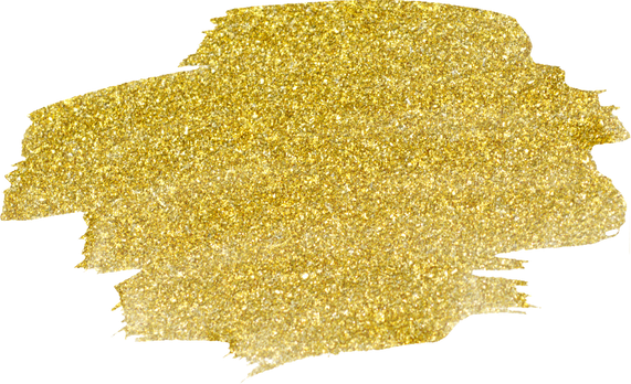 Gold Glitter Paint Stroke